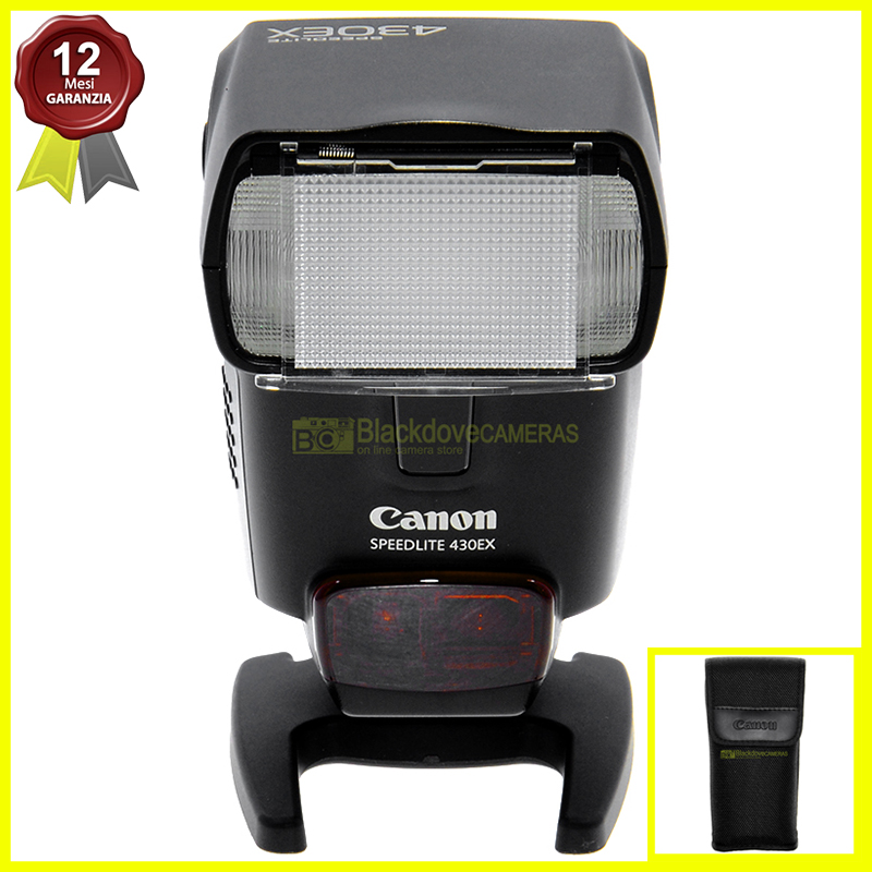 Flash Canon Speedlite 430 EX e-TTL per fotocamere digitali e a pellicola. 430EX