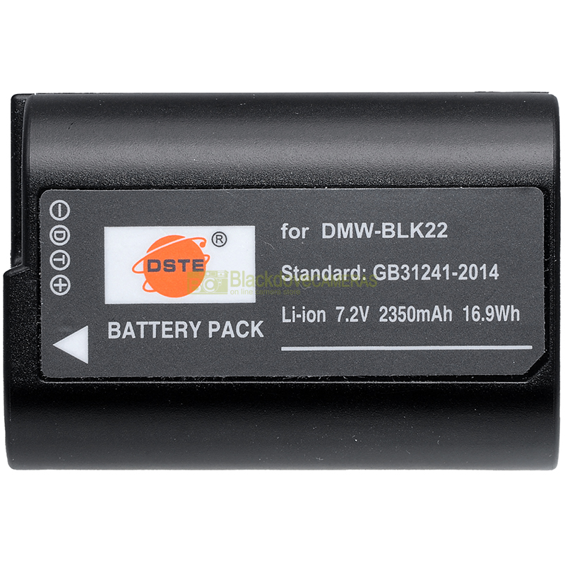 DSTE DMW-BLK22 batteriaoriginale per Panasonic Lumix S5/GH6/G9/GH5/GH5 M2