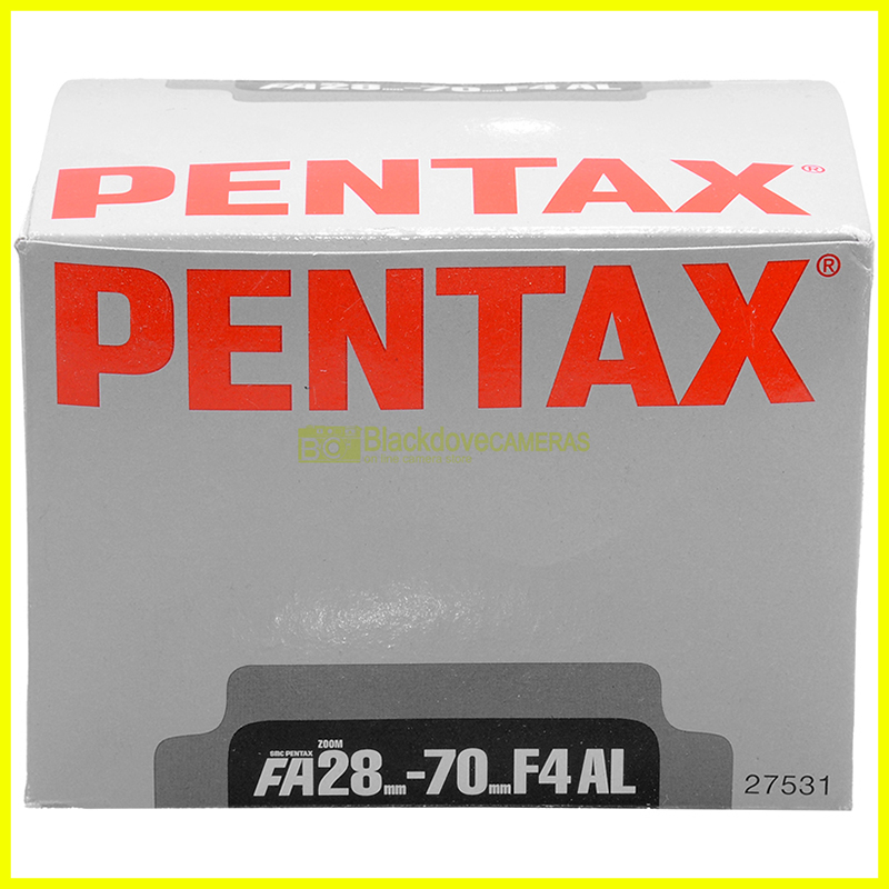 Pentax FA 28/70mm f4 AL empty box. Solo scatola con imballo. Box only