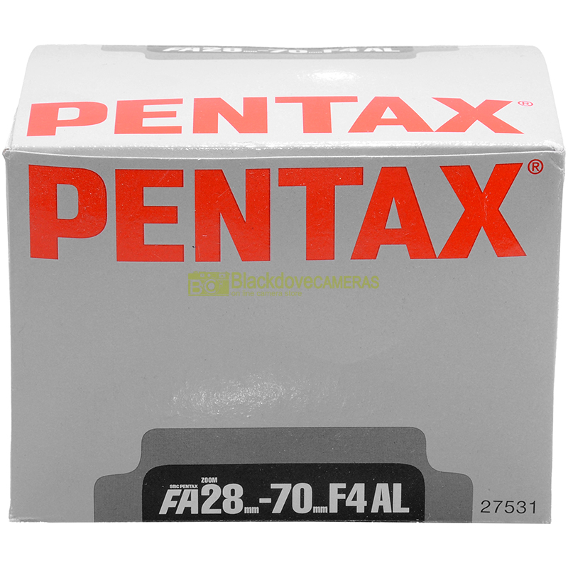 Pentax FA 28/70mm f4 AL empty box. Solo scatola con imballo. Box only