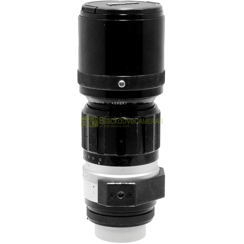 Nikon Nikkor Japan H Auto 300mm. f4,5 Teleobiettivo F per fotocamere pre AI