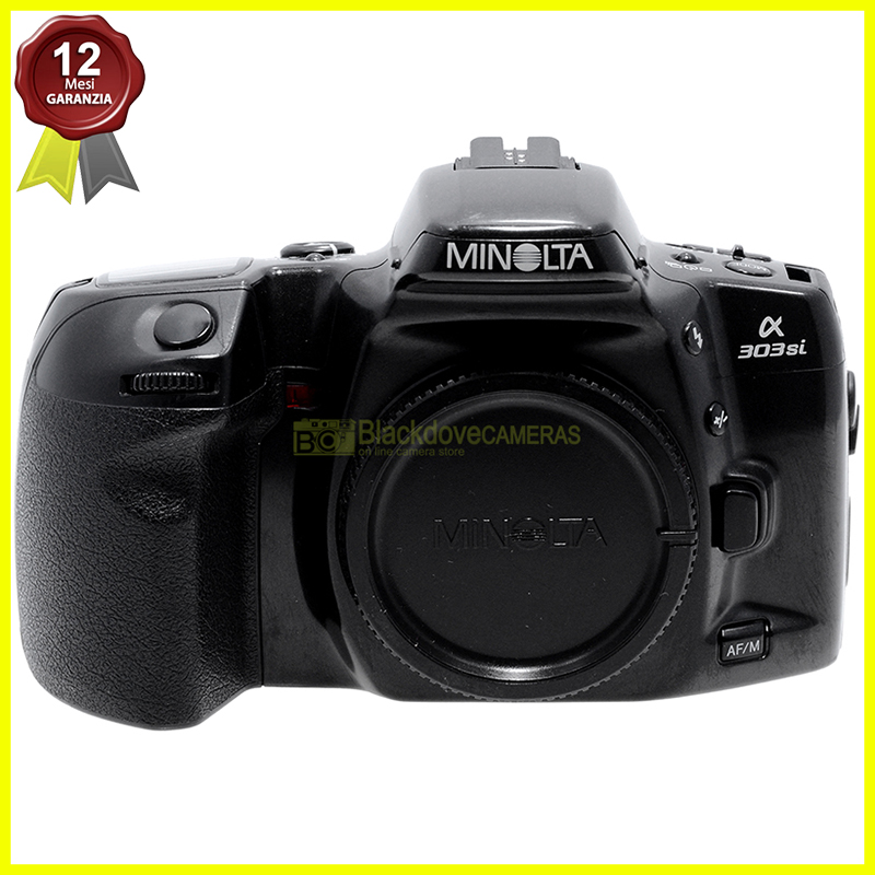 Minolta Maxxum 303si. Fotocamera reflex analogica autofocus.
