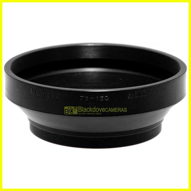 Mamiya M645 paraluce originale in gomma per obiettivi da 75mm. a 150mm.