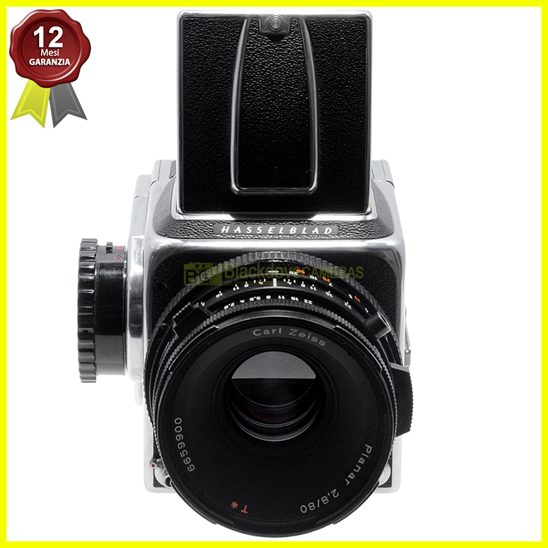 Hasselblad 500 C Silver con Carl Zeiss CF Planar 80mm. f2,8 T. Fotocamera 6x6.