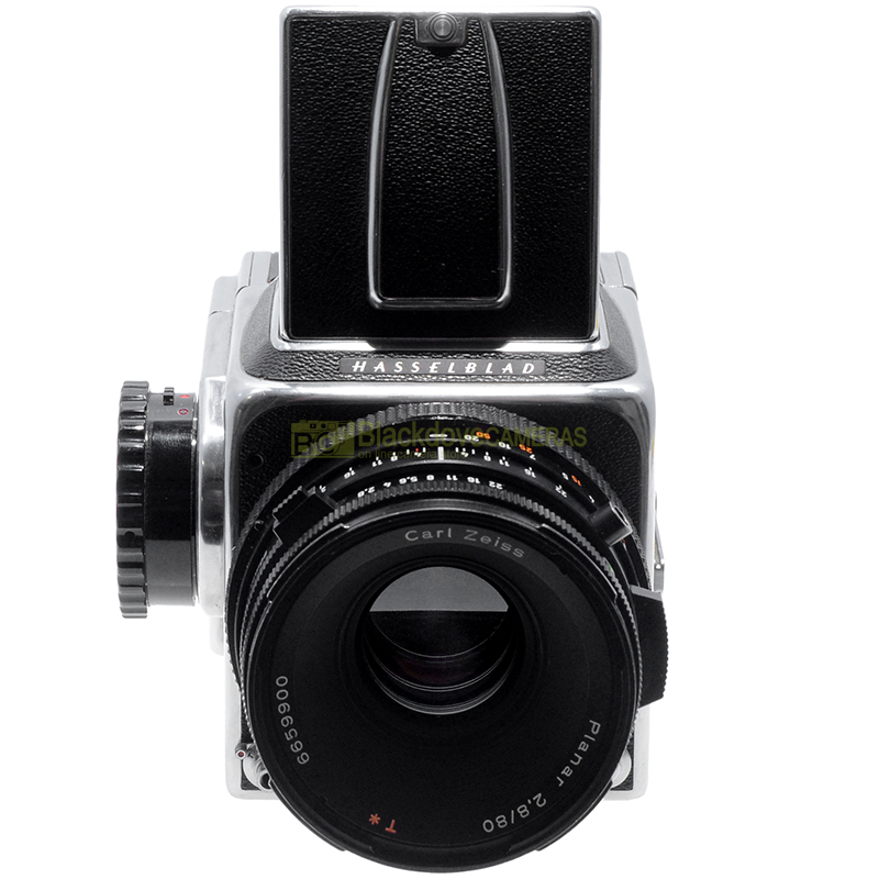 Hasselblad 500 C Silver con Carl Zeiss CF Planar 80mm. f2,8 T. Fotocamera 6x6.