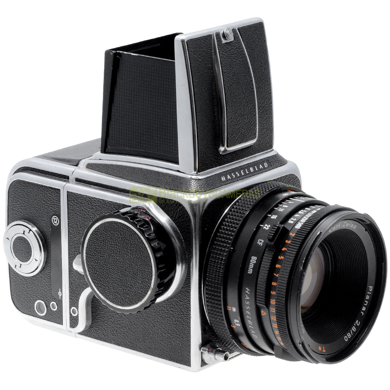 Hasselblad 500 C Silver con Carl Zeiss CF Planar 80mm. f2,8 T. Fotocamera 6x6.