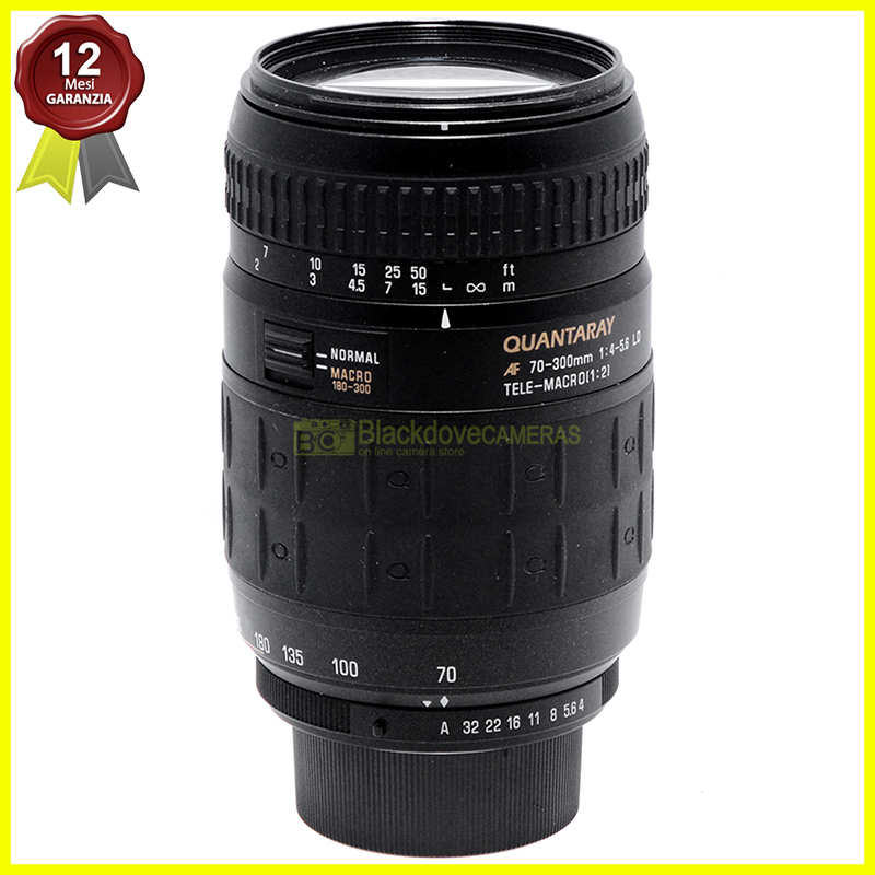  Quantaray 70/300mm. f4-5,6 LDO Macro obiettivo per fotocamere Pentax AF