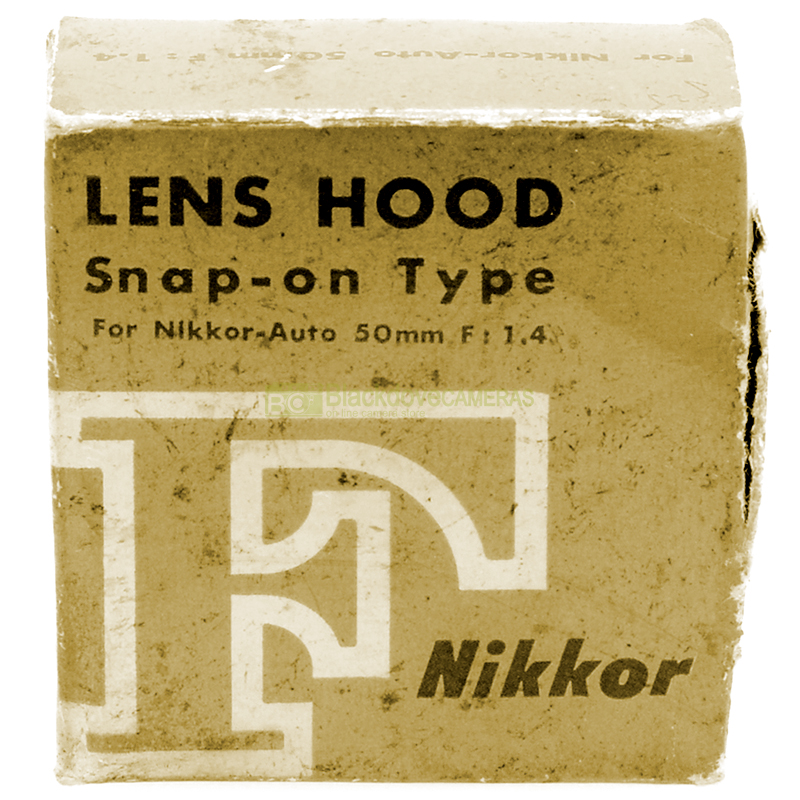 Nikon paraluce snap-on per obiettivi Nikkor-Auto 50mm. f1,4. Lens hood.