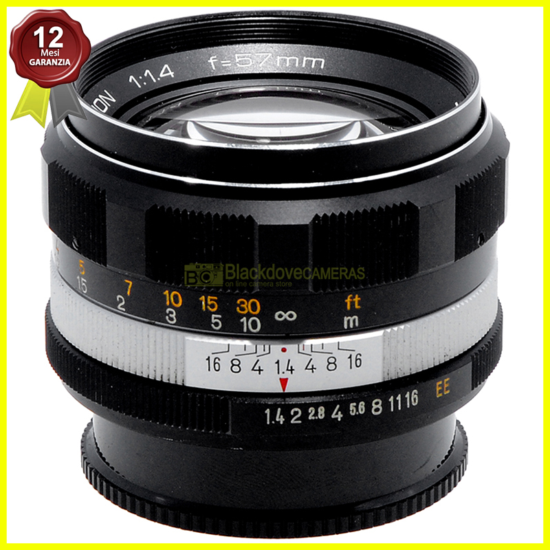 Konica Hexanon 57mm f1,4 obiettivo per fotocamere reflex a pellicola.