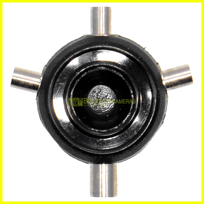 Connettore cavo sincro flash 1 input femmina, 3 output maschio.