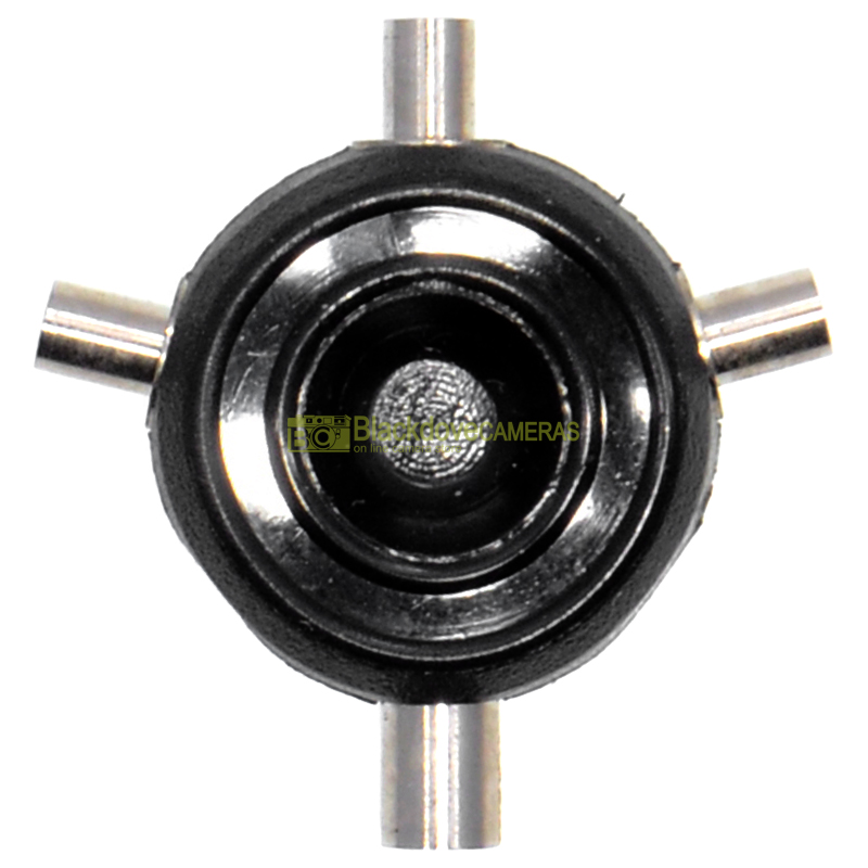 Connettore cavo sincro flash 1 input femmina, 3 output maschio.