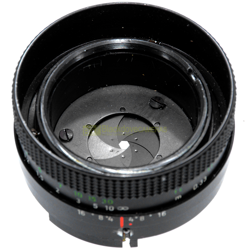 Gruppo diaframmi per obiettivo Pentacon 50mm. f1,8 M42. Ricambio. Spare part.