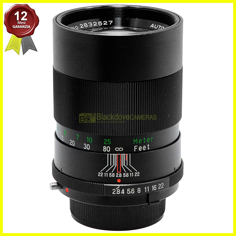 Vivitar 135mm f2,8 obiettivo per fotocamere reflex a pellicola Minolta MC MD