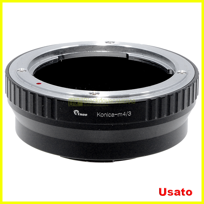 Adattatore per obiettivi Konica su fotocamere Micro 4/3. Anello adapter MFT
