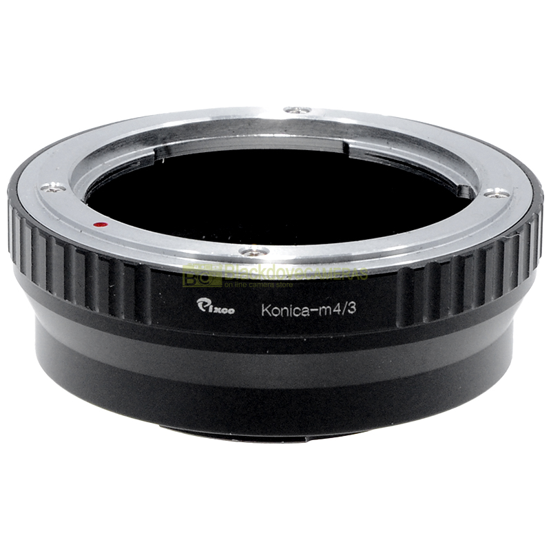 Adattatore per obiettivi Konica su fotocamere Micro 4/3. Anello adapter MFT