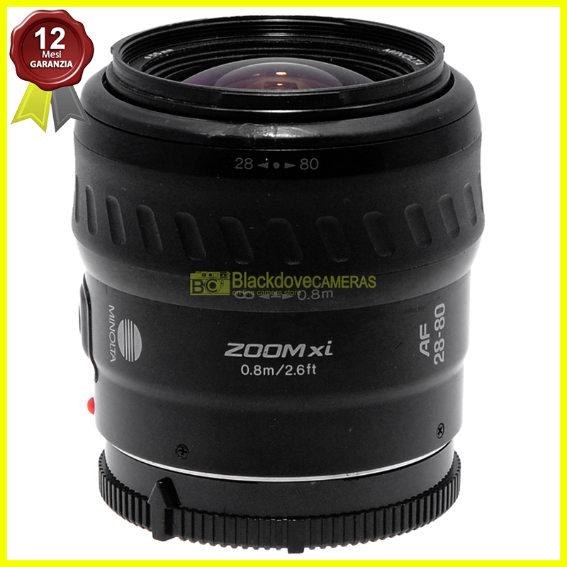 “Minolta AF 28/80mm. f4-5,6 xi zoom motorizzato per Sony A-Mount e Minolta AF”