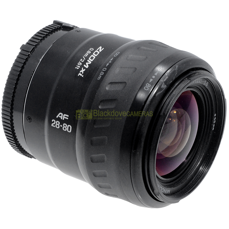 “Minolta AF 28/80mm. f4-5,6 xi zoom motorizzato per Sony A-Mount e Minolta AF”