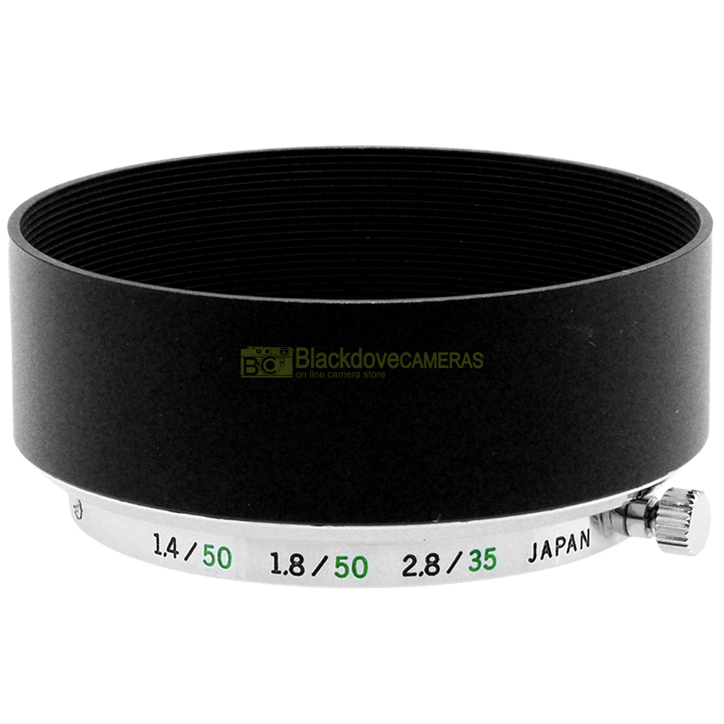 “Olympus paraluce in alluminio originale per OM Zuiko 35/2,8 - 50/1,8 - 50/1,4”