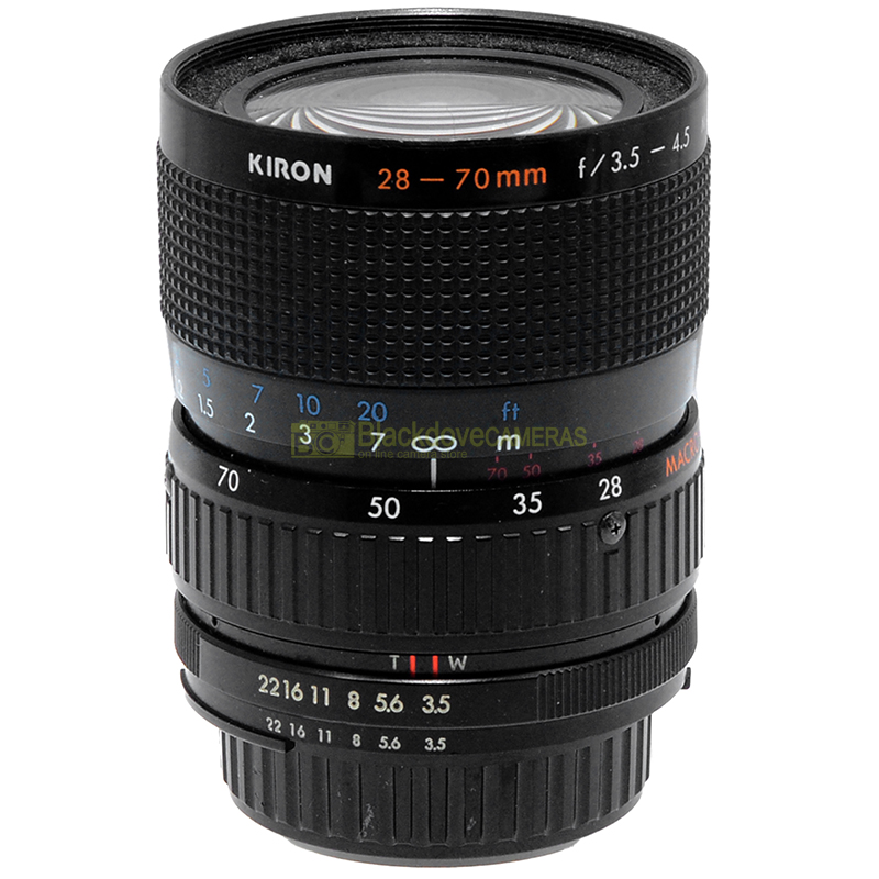 Kiron 28/70mm. f3,5-4,5 Macro Obiettivo per fotocamere a pellicola Nikon AI