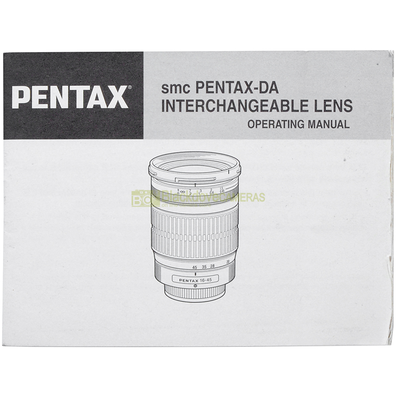 Manuale obiettivo Pentax