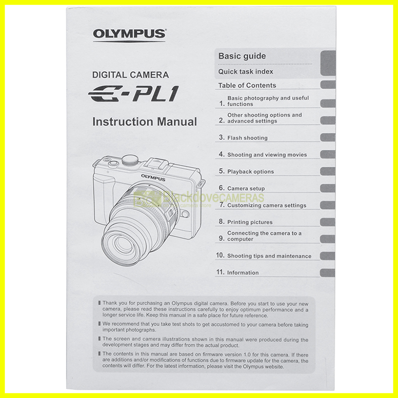 “Olympus user's manual”