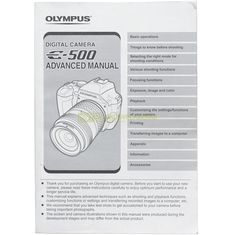 “Olympus user's manual”