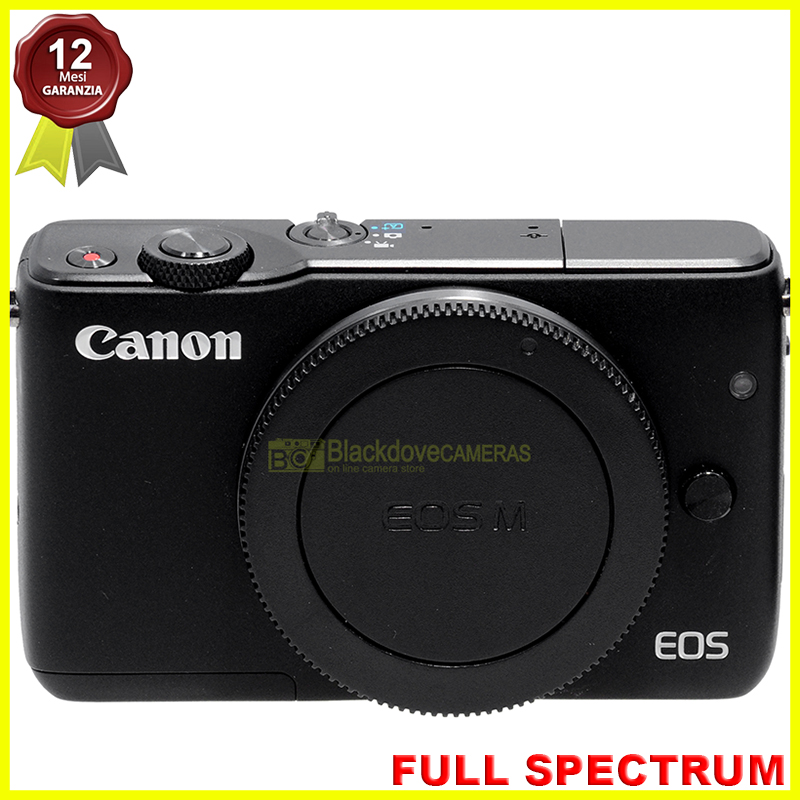 Canon EOS M10 body. Macchina fotografica 18Mp Fotocamera digitale FULL SPECTRUM 