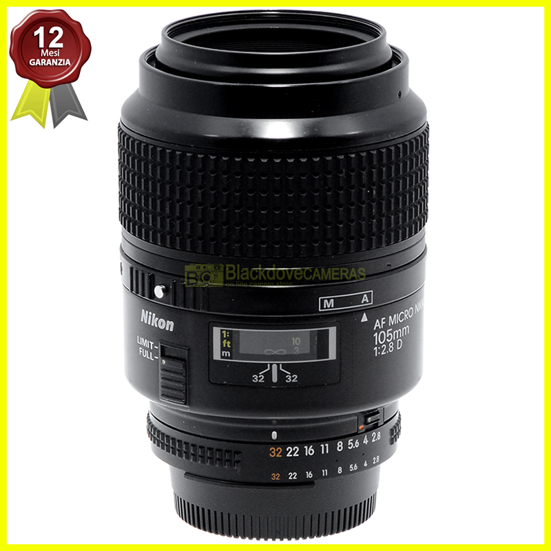 Nikon AF Micro Nikkor 105mm. f2,8 obiettivo full frame per reflex. Macro 1:1
