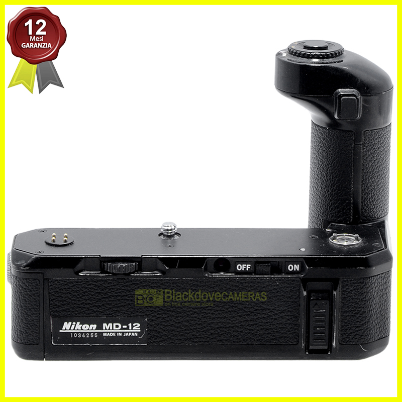 Nikon Motor Drive MD-12 per fotocamere a pellicola FM FE FA FE2 FM2. Grip.