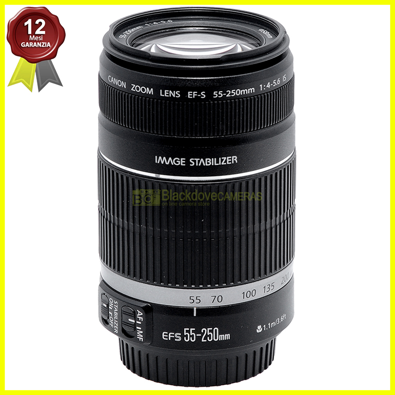 Canon EF-S 55/250mm f4-5,6 IS II Obiettivo AF per fotocamere reflex digitali APS