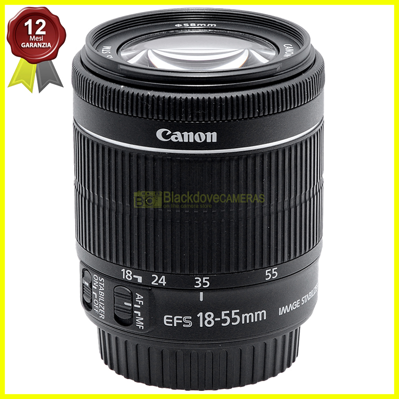 Canon EF-S 18/55mm. f3,5-5,6 IS STM. Obiettivo autofocus per reflex digitali APS