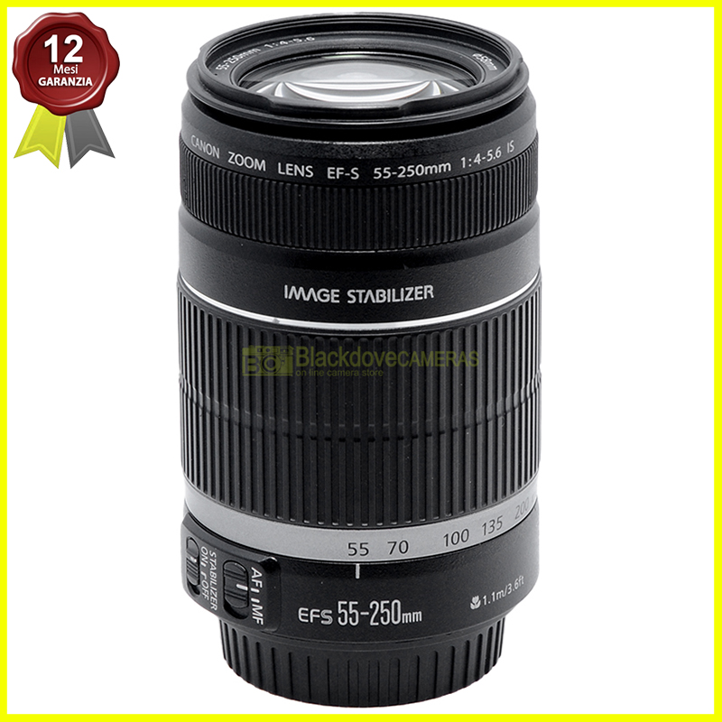 Canon EF-S 55/250mm f4-5,6 IS II Obiettivo AF per fotocamere reflex digitali APS