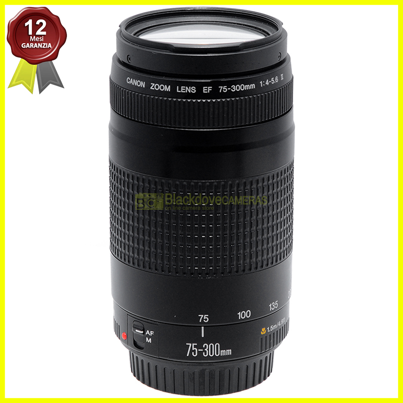 Canon EF 75/300mm f4-5,6 II. Obiettivo Full Frame per fotocamere EOS.