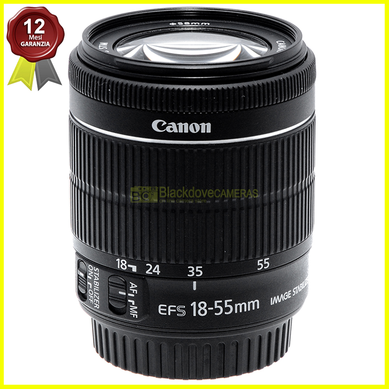 Canon EF-S 18/55mm. f3,5-5,6 IS STM. Obiettivo autofocus per reflex digitali APS