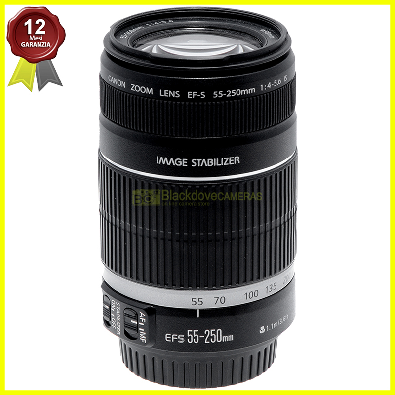 Canon EF-S 55/250mm f4-5,6 IS II Obiettivo AF per fotocamere reflex digitali APS
