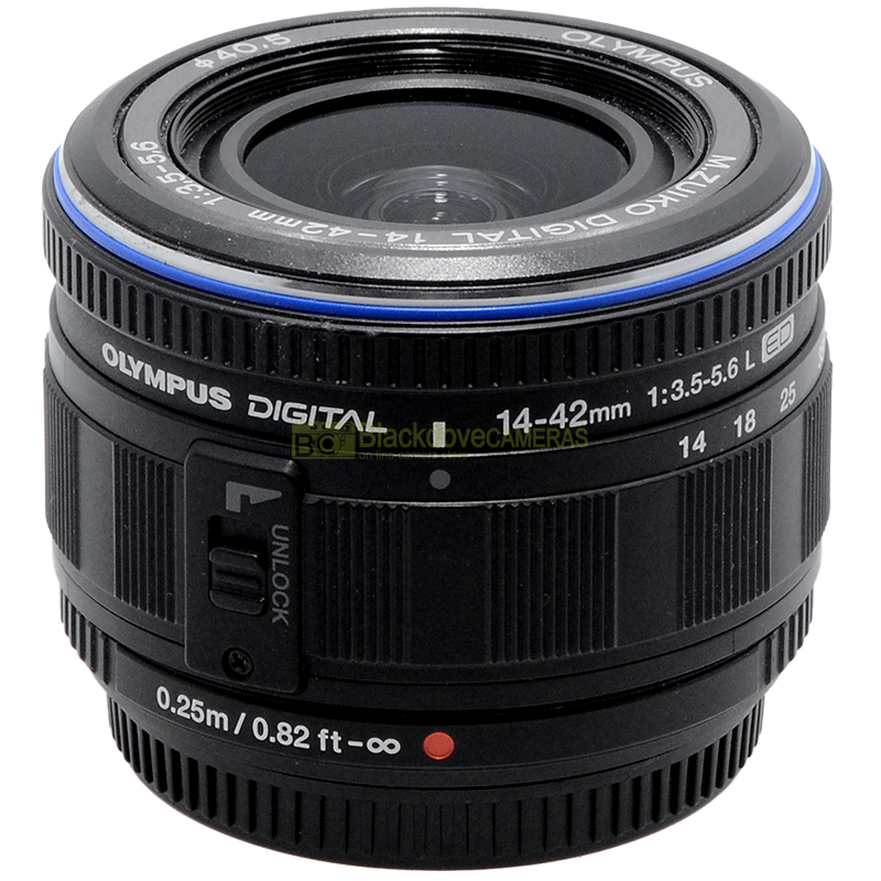 Olympus M Zuiko 14/42mm f3,5-5,6 L ED black digital Obiettivo micro 4/3 MFT