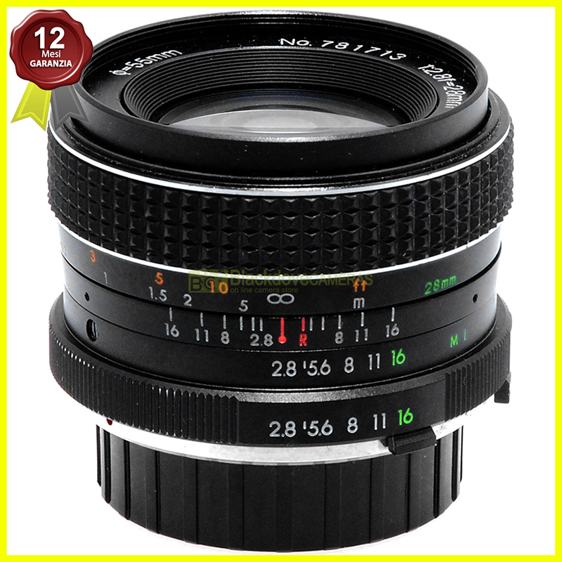 Obiettivo grandangolare JC Penney 28mm. f2,8 MC