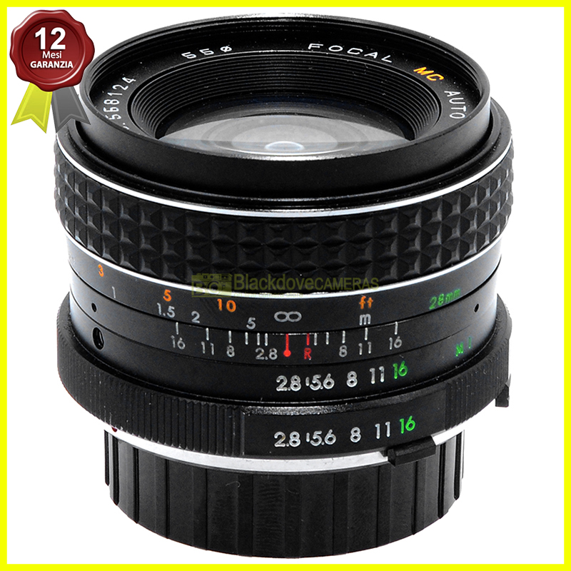Focal 28mm. f2,8 MC Obiettivo grandangolare per fotocamere reflex Minolta MD