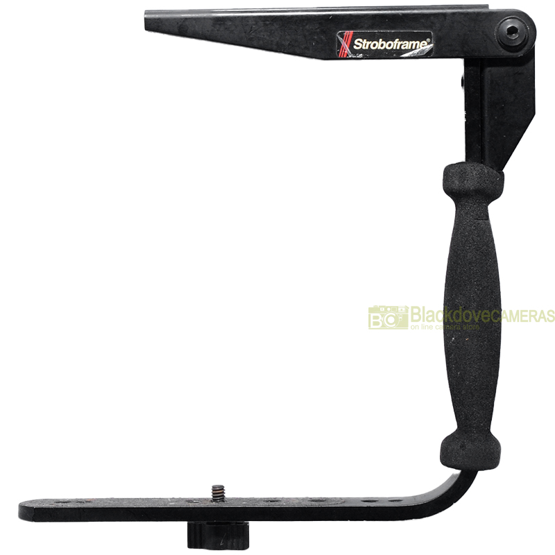 Staffa flash Professionale con impugnatura Stroboframe. Flash bracket.