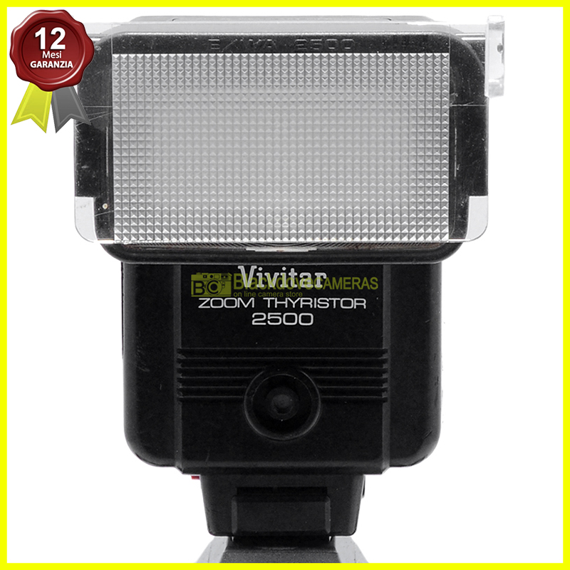 “Flash universale Vivitar Zoom Thrystor 2500 Automatico e manuale per analogiche”