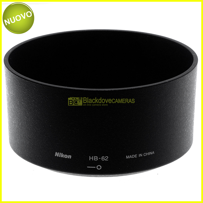 Nikon paraluce HB-62 per obiettivo AF-S Nikkor 85mm. f1,8. Parasole originale.