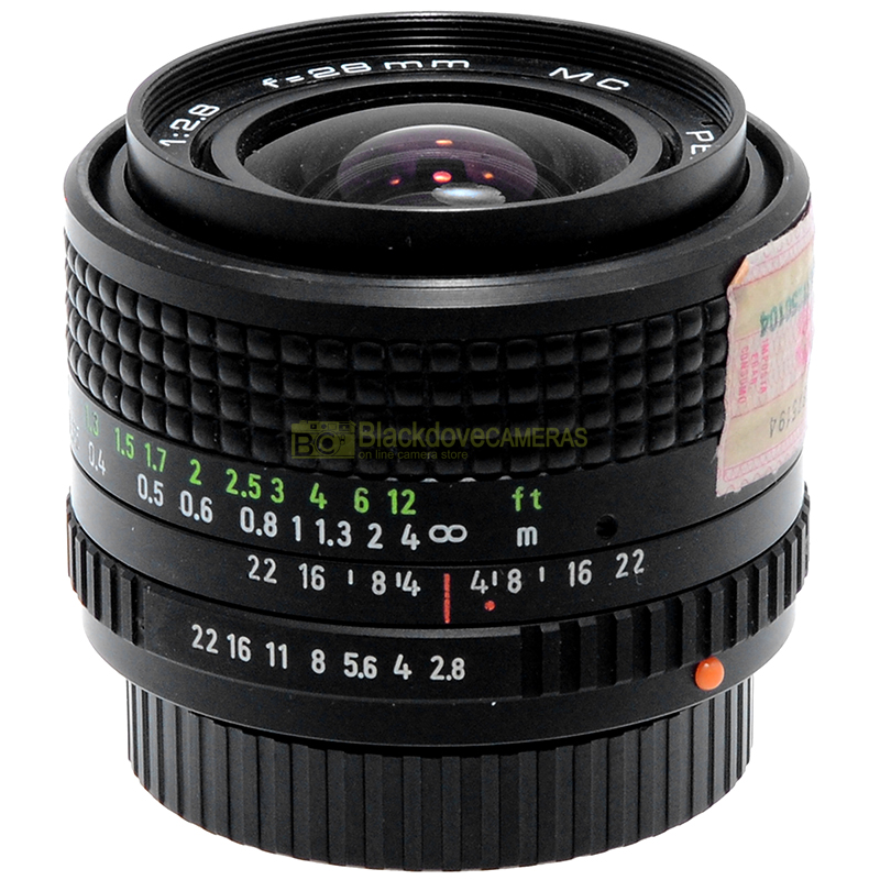 Pentacon Prakticar MC 28mm f2,8 Obiettivo per fotocamere analogiche Praktica PB