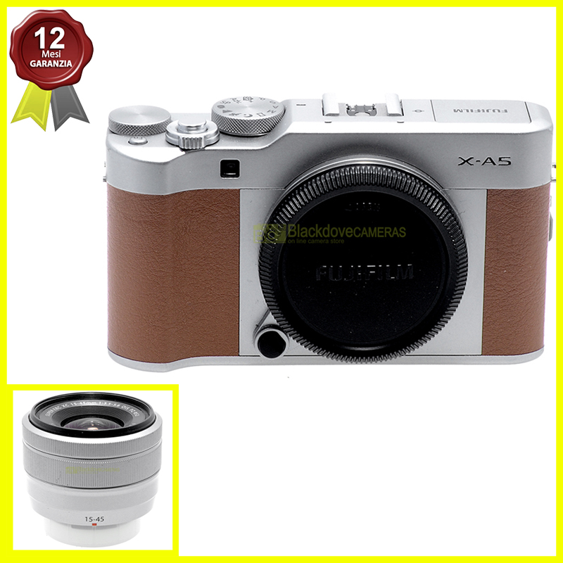 Fujifilm X-A5 con XC 15/45mm. f3,5-5,6 OIS PZ Fotocamera digitale Mirrorless Fuj