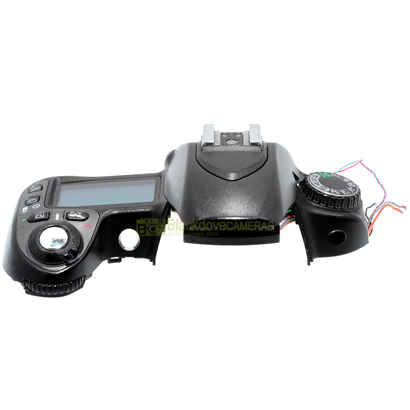 Copertura superiore con display LCD e ghiere per Nikon D80. Ricambio. Spare part