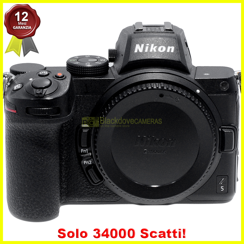 Nikon Z5 body fotocamera mirrorless digitale 24,3Mp. Macchina fotografica 4K