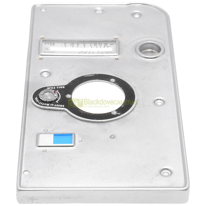 Fianchetto laterale lato sinistro per Mamiya C-33. Ricambio C33. Spare part.