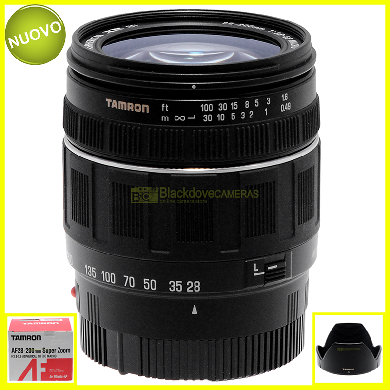 Tamron 28/200mm f 3,8-5,6 XR IF Macro per fotocamere Sony A-mount e Minolta AF