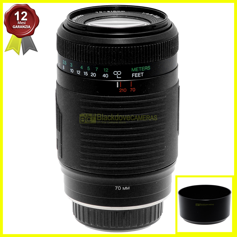 “Soligor AF 70/210mm f4,5-5,6 MC obiettivo A-Mount Sony Alpha e Konica Minolta AF”