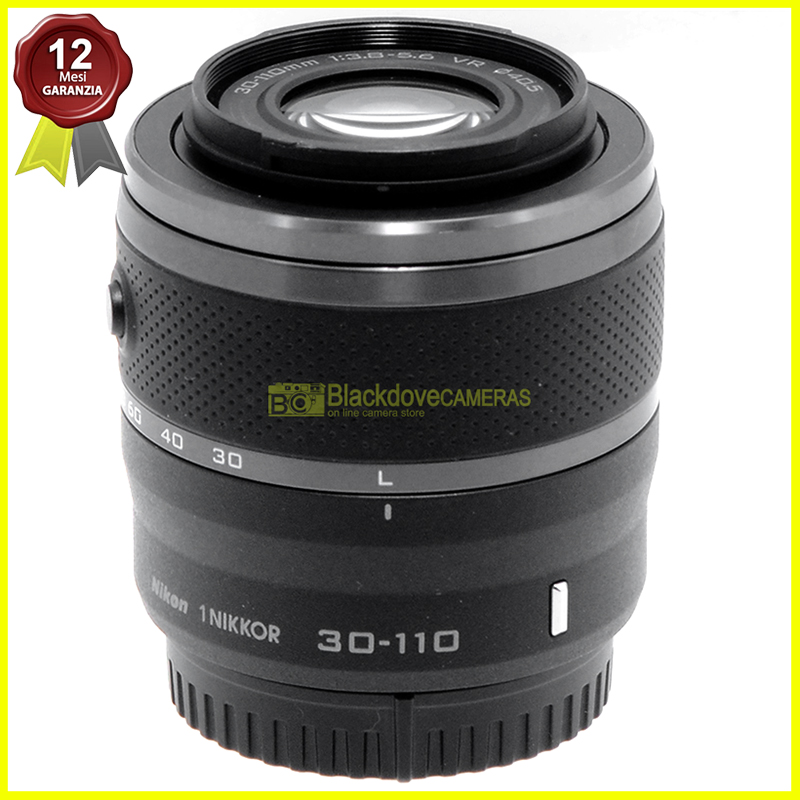 Nikon 1 Nikkor 30/110mm f3,8-5,6 VR black obiettivo per fotocamere mirrorless.