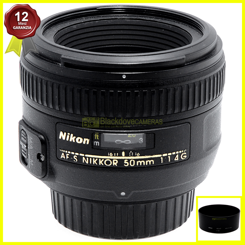 Nikon AF-S Nikkor 50mm f/1.4 G – vista principale